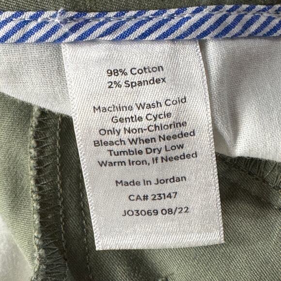 Talbots SZ 12 Relaxed Chino Ankle Pants Stretch Relaxed Leg Hi-Rise Zip-Fly New - Picture 9 of 9